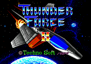 Заставка игры Thunder Force II
